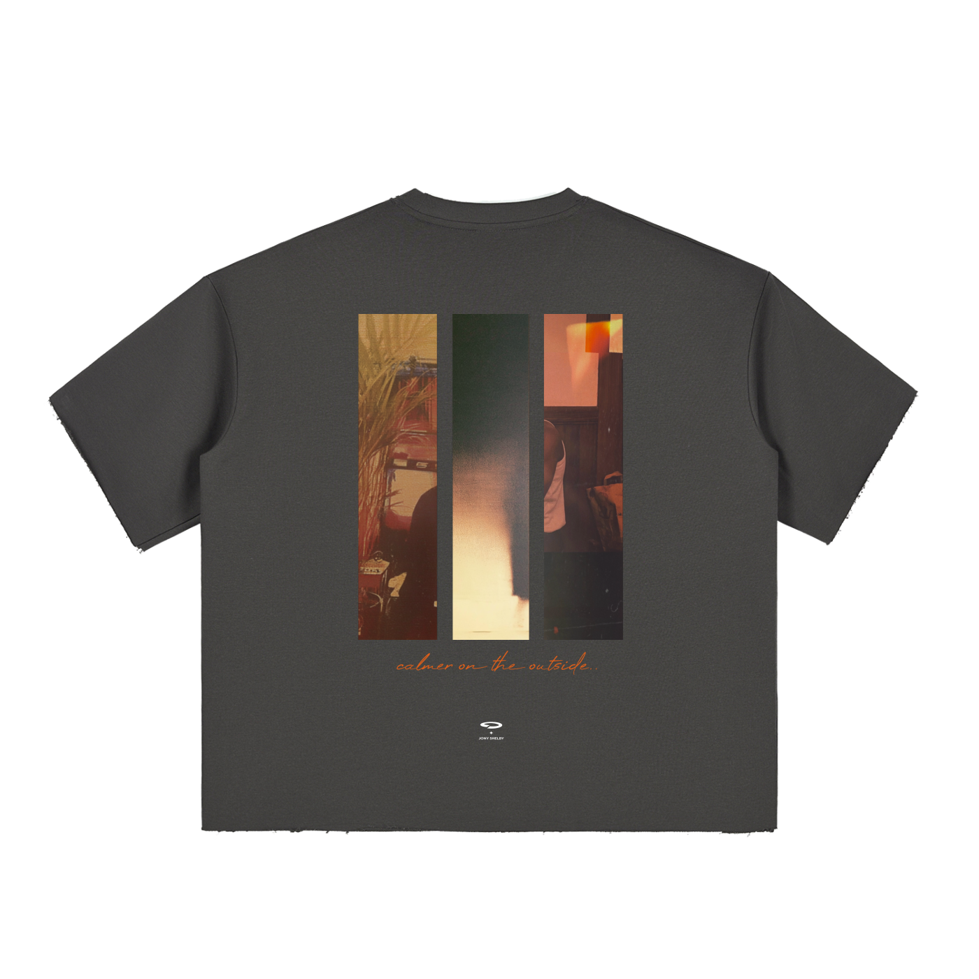 'Jony Shelby' Boxy Raw-Edge Tee