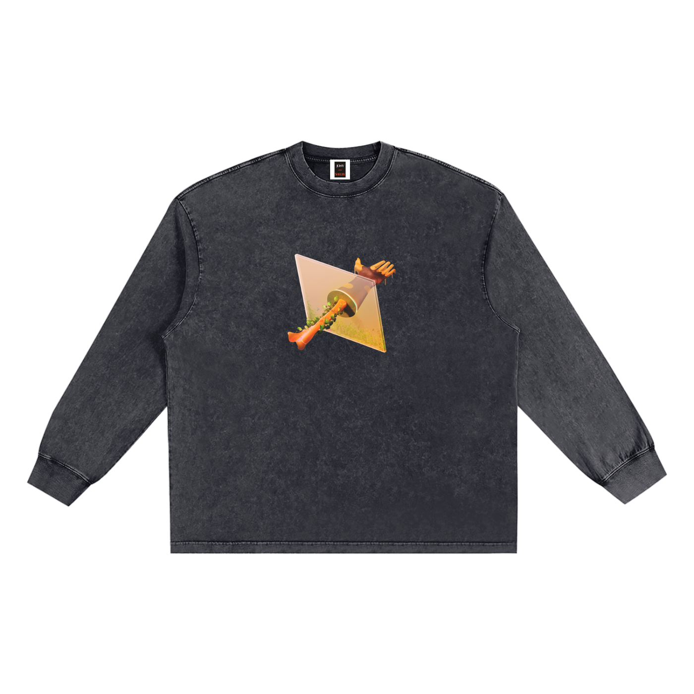 'Mango' Snow Washed Long Sleeve