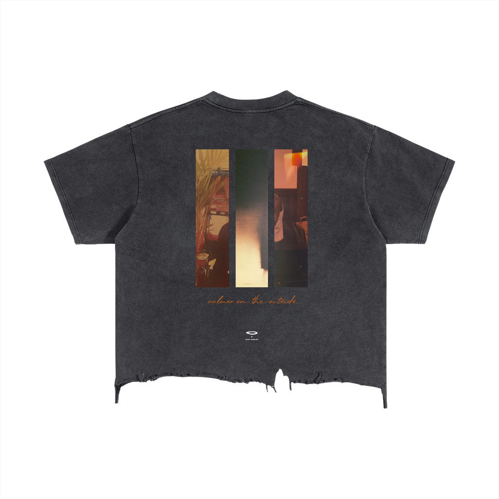 'Jony Shelby' Boxy Distressed Hem Tee