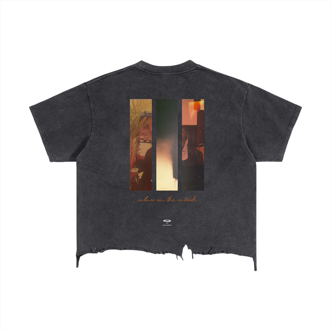 'Jony Shelby' Boxy Distressed Hem Tee