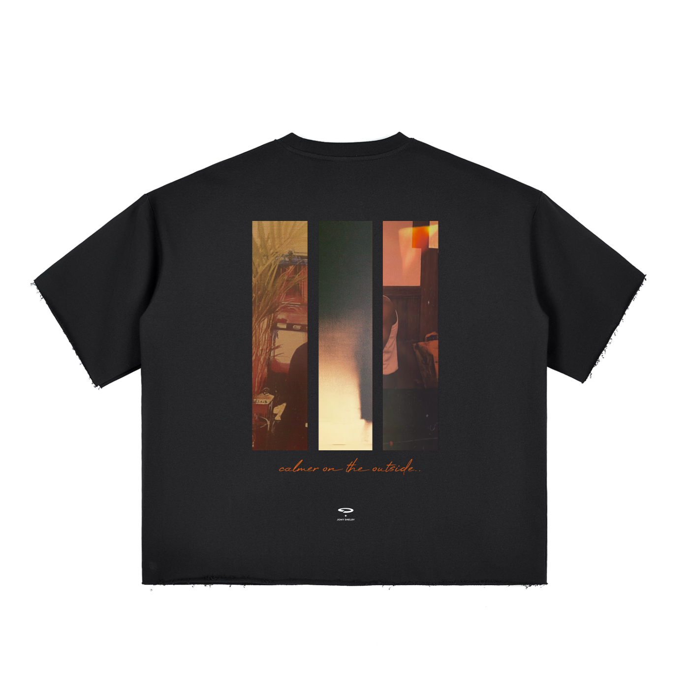 'Jony Shelby' Boxy Raw-Edge Tee
