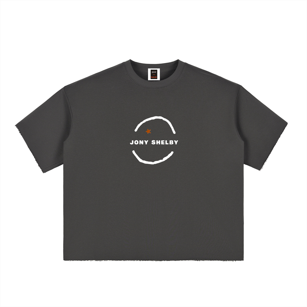'Jony Shelby' Boxy Raw-Edge Tee
